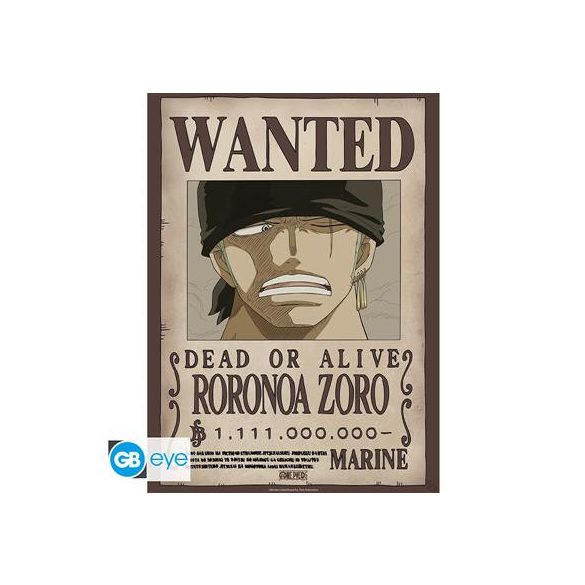 ONE PIECE - Poster Chibi 52x38 - Wanted Zoro Wano-GBYDCO624