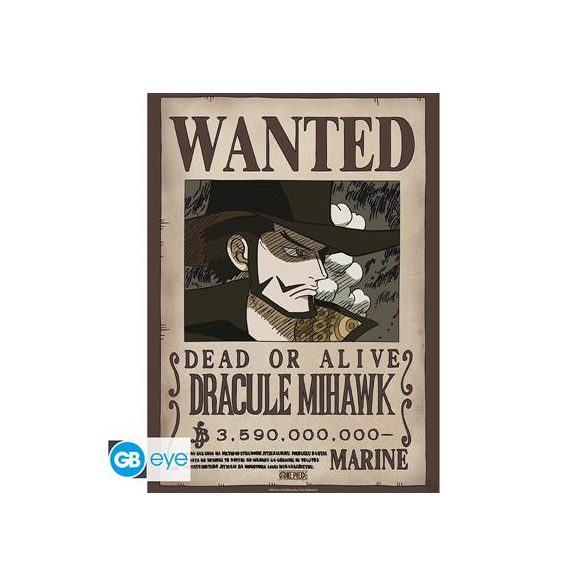 ONE PIECE - Poster Chibi 52x38 - Wanted Mihawk Wano-GBYDCO627