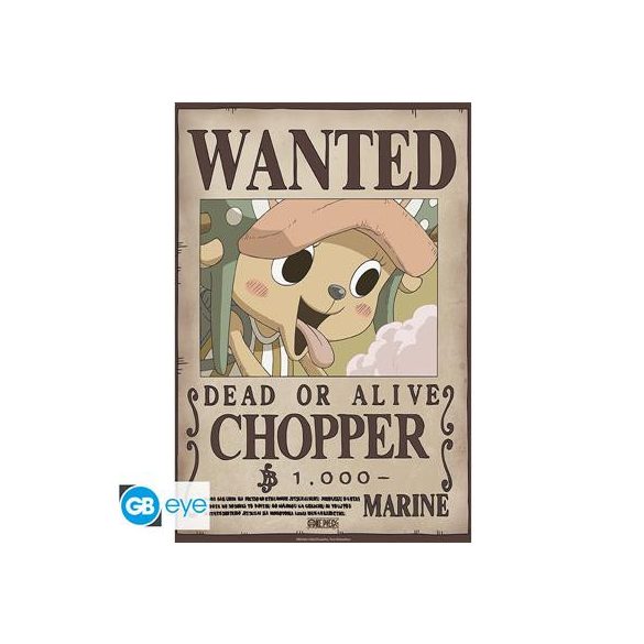 ONE PIECE - Poster Chibi 52x38 - Wanted Chopper Wano-GBYDCO647