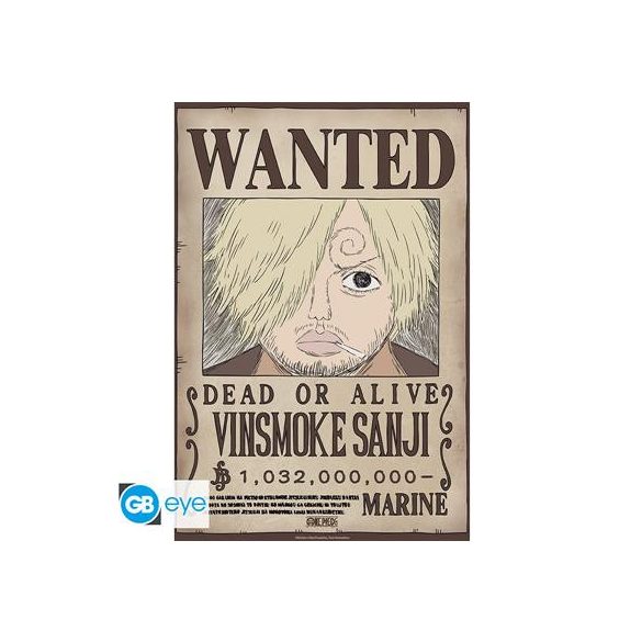 ONE PIECE - Poster Chibi 52x38 - Wanted Sanji Wano-GBYDCO625