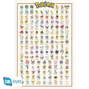 POKEMON - Poster Maxi 91.5x61 - Kanto 151 English-FP4360