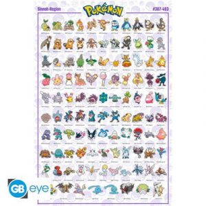 POKEMON - Poster Maxi 91.5x61 - Sinnoh Pokemon French-GBYDCO078