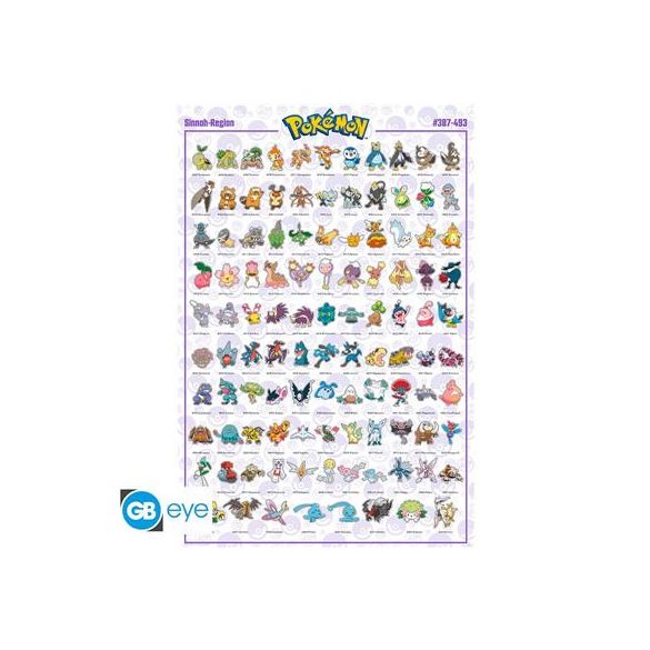 POKEMON - Poster Maxi 91.5x61 - Sinnoh Pokemon French-GBYDCO078