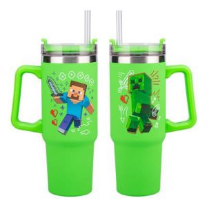 Minecraft Green 900ml Multiway Travel Cup Straw-PP14600MCF