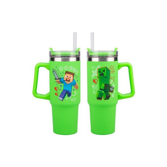 Minecraft Green 900ml Multiway Travel Cup Straw-PP14600MCF