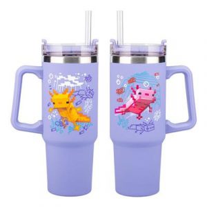 Minecraft Purple 900ml Multiway Travel Straw Cup-PP14948MCF