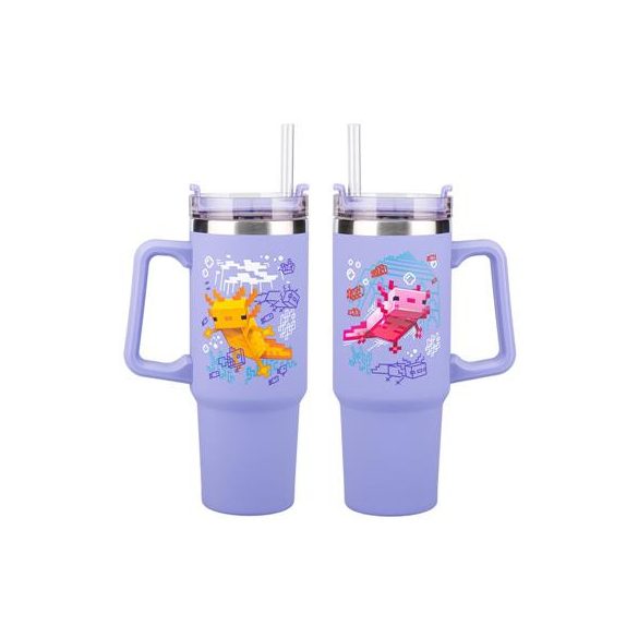 Minecraft Purple 900ml Multiway Travel Straw Cup-PP14948MCF