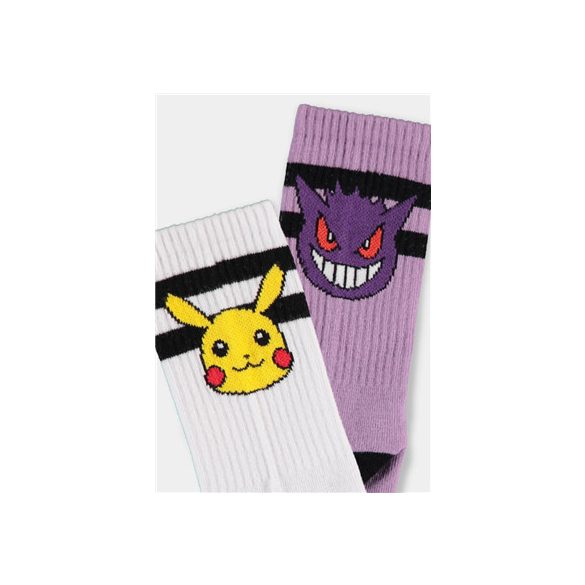 Pokémon - Pikachu & Gengar - Women's Sport Socks (2 Pack) - Size 35/38-SS020158POK-35/38