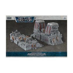 Battlefield In A Box Mundus Imperialis - Administratum (Damaged & Destroyed)-BB681