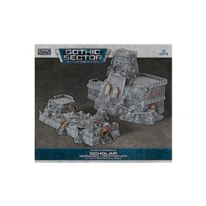 Battlefield In A Box Mundus Imperialis - Scholam (Damaged & Destroyed x2)-BB682