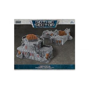 Battlefield In A Box Mundus Imperialis - Librarium (Damaged & Destroyed x2)-BB683