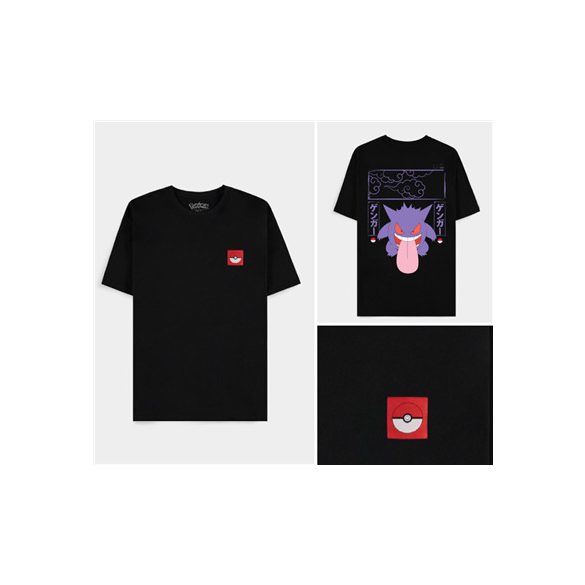 Pokémon - Gengar Block Print Men's Short Sleeved T-shirt-TS280441POK-2XL