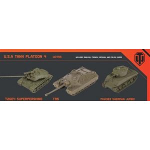 World of Tanks: Miniatures Game U.S.A. Tank Platoon (Super Pershing, T95, Sherman Jumbo)-WOT95