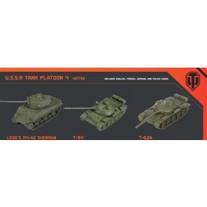 World of Tanks: Miniatures Game U.S.S.R. Tank Platoon (T-54, Loza's M4-A2 Sherman, T-62A)-WOT96