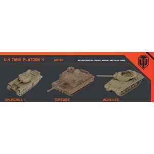 World of Tanks: Miniatures Game U.K. Tank Platoon 4 (Churchill I, Tortoise, Achilles)-WOT97