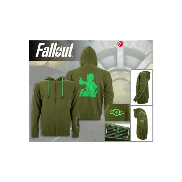 "Analog Pip-Boy" Analog Pip-Boy Zip-Up Hoodie-1146137