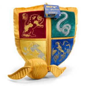 Harry Potter - Hogwarts Crest and Golden Snitch Plush-NN7567