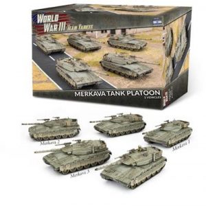 World War III Team Yankee: Merkava Tank Platoon (WWIII x5 Plastic) - EN-TIBX10