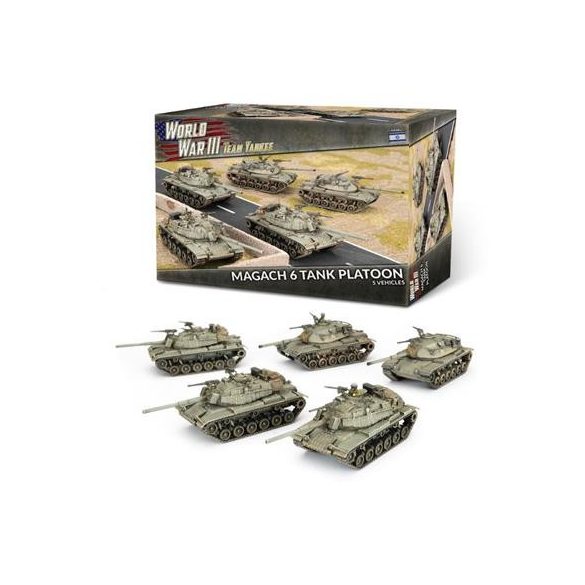 World War III Team Yankee: Magach 6 (Blazer) Platoon (WWIII x5 Plastic) - EN-TIBX11