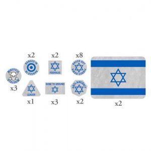 World War III Team Yankee: Israeli Token Set (x20 Tokens, x2 Objectives)-TTK26