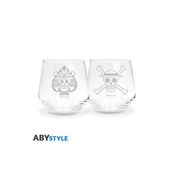 ONE PIECE - 2 Glass Set - Luffy & Ace-ABYVER285