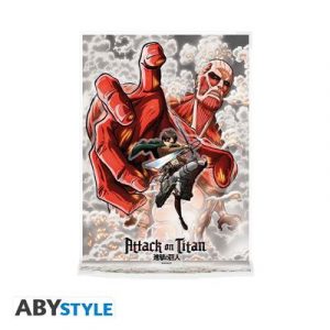 ATTACK ON TITAN - Acryl® Diorama - Eren vs Colossal Titan-ABYACF172