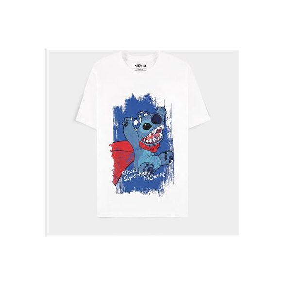 Lilo & Stitch - Superhero White T-Shirt-TS281352DNY-2XL