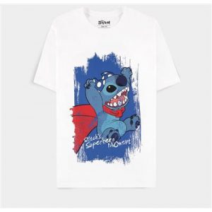 Lilo & Stitch - Superhero White T-Shirt-TS281352DNY-L