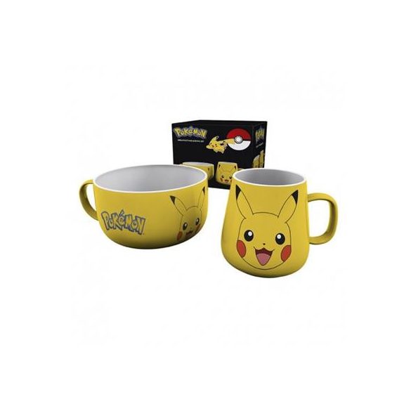 POKEMON - Breakfast Set Mug + Bowl - Pikachu-BS0003