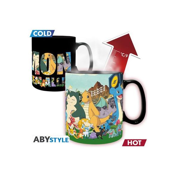 POKEMON -Mug Heat Change-460 ml-Gotta catch em all-ABYMUGA168