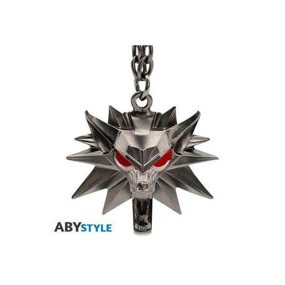 THE WITCHER - Keychain 3D "Wolf School Emblem"-ABYKEY529