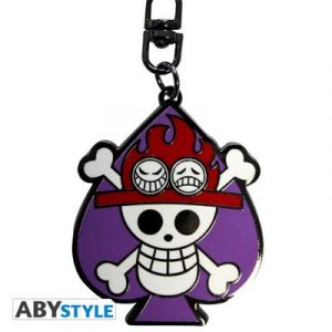 ONE PIECE - Keychain "Skull Ace"-ABYKEY148