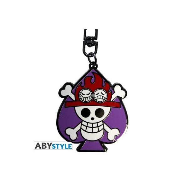 ONE PIECE - Keychain "Skull Ace"-ABYKEY148