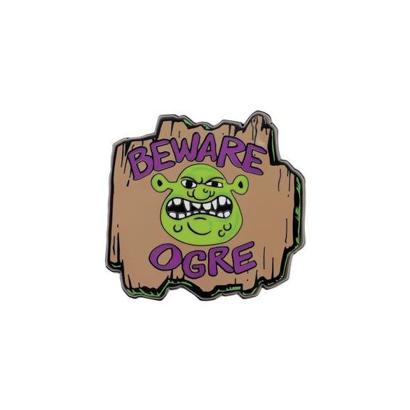 Shrek ‘Beware Ogre’ Pin Badge-UV-SHK01