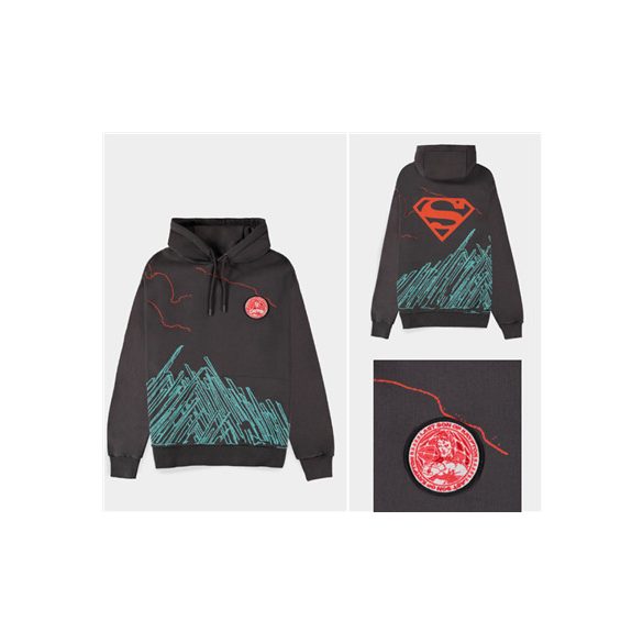 Superman - Men's Back Logo Hoodie - S-HD647002SPM-S