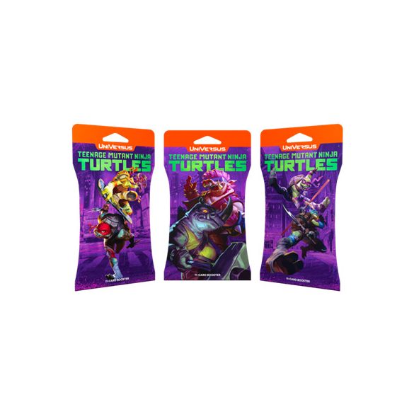 UniVersus CCG: Teenage Mutant Ninja Turtles Hanging Booster Display (48 Packs) - EN-UVSTMNT01-HBD