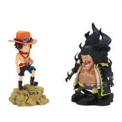 ONE PIECE WORLD COLLECTABLE FIGURE LOG STORIES-PORTGAS D.ACE VS MARSHALL D.TEACH--BP29382P