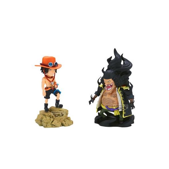 ONE PIECE WORLD COLLECTABLE FIGURE LOG STORIES-PORTGAS D.ACE VS MARSHALL D.TEACH--BP29382P