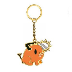 Chainsaw Man - Enamel Metal Keychain - Pochita Chibi Design - 6cm-SAK35825