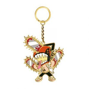 Chainsaw Man - Enamel Metal Keychain - Chainsaw Man Chibi Design - 6cm-SAK40485