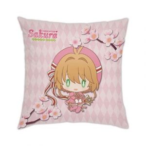 Card Captor Sakura: Clear Card - Couch Pillow - Sakura & Kero-chan - Chibi Design - 35x35cm-SAK01740