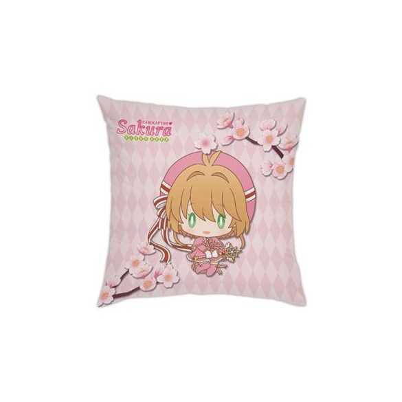 Card Captor Sakura: Clear Card - Couch Pillow - Sakura & Kero-chan - Chibi Design - 35x35cm-SAK01740