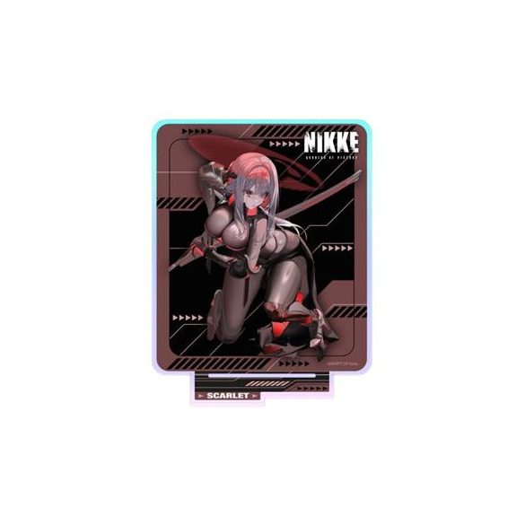 Goddess of Victory: NIKKE - Holographic Acrylic Standee - Scarlet - Crouching Series - 14cm-SAK02341