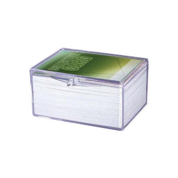 UP - Hinged Clear Box - (For 100 Cards)-43005