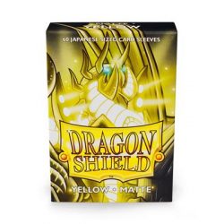 Dragon Shield Small Sleeves - Japanese Matte Yellow (60 Sleeves)-AT-11114