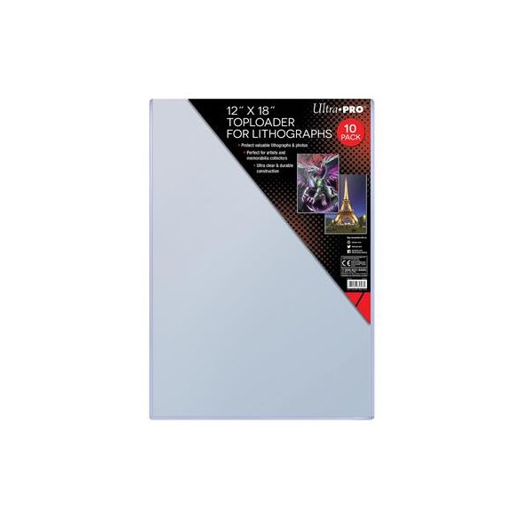 UP - 12" x 18" Toploader for Lithographs (10 Pieces)-85347