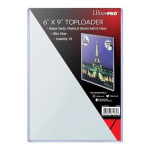 UP - 6" X 9" Toploader (25 Pieces)-81185