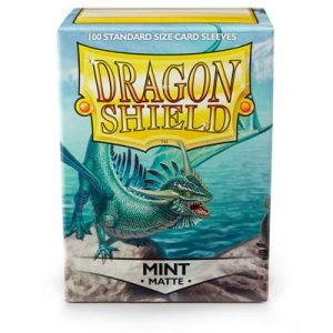 Dragon Shield Standard Sleeves - Matte Mint (100 Sleeves)-AT-11025