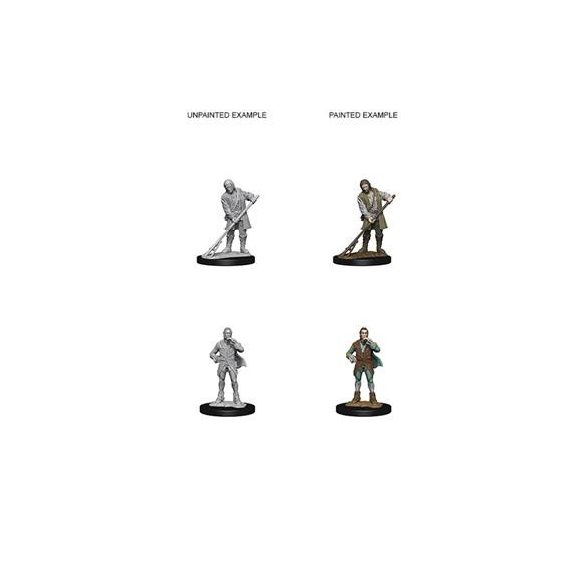 Pathfinder Deep Cuts Unpainted Miniatures - Towns People (Farmer/Aristrocat)-WZK72585