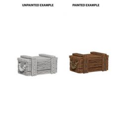 WizKids Deep Cuts Unpainted Miniatures - Crates-WZK73090